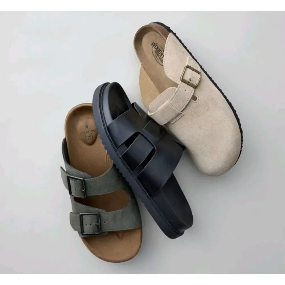 Madden NYC M-Marcco Men Sandals Black Men's size 10.5 NWT Original Box.